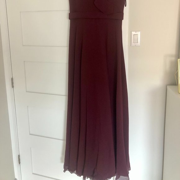Long Bridemaids/Prom dress, burgundy colour - Picture 2 of 3